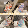 Miniatyrbilde 7 av 7: Telefon Hard Case Kompatibel med iPhone Case Slim Cystal Clear Holographic White Cloud Kvinner Jenter, Hard PC Støtsikker Beskyttende Design iPhone 12 Pro Max