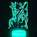 Miniatyrbild 1 av 7: Naruto Kakashi Uchiha Sasuke 3D Illusion Nattlampa Liten