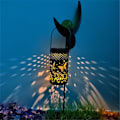 Miniatyrbild 2 av 7: Solcellslykta Utomhus Hängande Solcellslampor Metall Retro Lante Butterfly