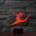 Miniatyrbillede 4 af 8: 3D Gymnast Natlys Touch Switch 7 Farve Skiftende LED Bordlampe Hjem Dekoration Legetøj Fødselsdag Jul Børn Gave