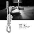 Miniatyrbillede 2 af 10: 0,3W 6-LED arbejdslampe til symaskine Justerbar magnetisk baselampe CN stik 220V