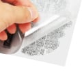 Miniatyrbilde 3 av 5: 2 stk. gjennomsiktig stempel med engelske ordmønster, trygt, gjenbrukbart TPR, flerbruks, gjennomsiktig stempel for kort- og konvoluttlaging