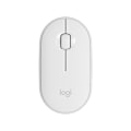 Miniatyrbillede 1 af 7: Logitech M350 Pebble trådløs mus med Bluetooth eller 2,4 GHz-modtager, lydløs, slank computermus med stille klik White