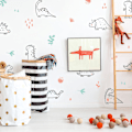 Miniatyrbilde 2 av 5: Dinosaur Stickaround Veggklistremerker | Perfekt for å skape et dinosaur-tema soverom | Enkelt å påføre, rent fjernbart