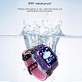 Miniatyrbild 3 av 8: Q19 Barn Smart Klocka Vattentät Plug In Kort Kamera Positionering Armband Violet