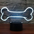 Miniatyrbild 4 av 7: Kreativ 3D hundben nattlampa USB-driven touch switch LE