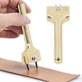 Miniatyrbild 9 av 10: Magnetisk knappinstallationsverktyg Justerbar gaffelstans Läderhantverk DIY-verktyg Guld