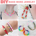 Miniatyrbild 5 av 5: 5100 st lerpärlset, armbandssats pärlbokstäver smiley face skal DIY handgjord armband halsband smycken, armband och smyckestillverkning