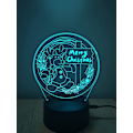 Miniatyrbillede 3 af 7: 3D Ild Dinosaur Natlampe Illusion Soveværelse Lampe med USB Kabel Julegave Fødselsdag Gave til Far Søn Nevø Sønnesøn og kan også bruges til Hjem