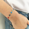 Miniatyrbild 3 av 5: Wekity Choice of all Dainty Evil Eye Armband för Kvinnor, 14K