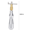Miniatyrbillede 9 af 10: Læder syning riller værktøj aluminium legering håndtag riller 1mm professionel læder håndværk værktøj aluminium håndtag riller