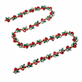 Pikkukuva 8 / 10: 1yd Rhinestone-kukkakuvioinen ketju, kiiltävä, värikäs, erittäin hienosti viimeistelty, värillinen hevosensilmäpisara-rhinestoneketju DIY-koristeluun, punainen, vihreä