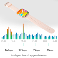 Miniatyrbillede 5 af 7: Smartwatch med iltmåling, opkaldsskærm, IP68 vandtæt touchskærm smartwatch med skridttæller Pink