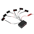 Miniatyrbillede 7 af 11: 6*3 LED Nødlys Advarselslys Bil Instrumentbræt Blinkende Strobe Lys Lampe 1V6