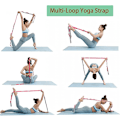 Miniatyrbild 2 av 5: Yogastretchband, justerbar multiloop för stretching, fysioterapi, träning, pilates, dans och gymnastik