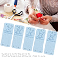 Miniatyrbillede 3 af 7: 100 stk. håndlavede etiketter i mikrofiber, holdbare, klare tryk, glatte, praktiske, prægede etiketter Blue
