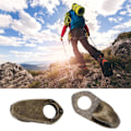 Miniatyrbilde 6 av 9: 20Set Alloy Boot Lace Hooks Lace Fittings med Nagler for Reparasjon/Camp/Hike/Climb Tilbehør (#7