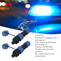 Miniatyrbilde 3 av 6: Luftfartskabelkontakt Sokkel LP13 Sveisefri IP68 Vanntett Hann Hun Bakmutter Type 2 Pin Ledningsplugg Sokkel 5A 380V