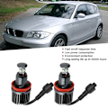 Miniatyrbillede 7 af 10: 2 stk. For H8 40W Super Lyse Angel Eyes Tågeforlygte LED Pærer Passer til E91 E92 E93