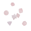 Miniatyrbild 2 av 10: 7 st chakra helande kristaller geometriska mönster form halvädelsten dekorativa positiva energikristaller prydnad rosa