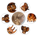 Miniatyrbilde 3 av 6: 36 stk. brune mini hårklyper, flotte til å designe frisyrer for barn og voksne, dekorere boller, feste smell, sterkt grep, multifunksjonelle klyper. Brown