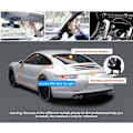 Miniatyrbild 5 av 9: Dash Cam - 3-kanals Dash Cam, 1080P Dash Cam fram, bak och inuti, trippel Dash Cam, bil DVR med 170 ° vidvinkel, G-sensor, 24 timmars parkering, loopinspelning