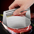 Miniatyrbild 2 av 3: Rostfri hamburgare press, hamburgare smasher, grillpress perfekt för platt topp griddle