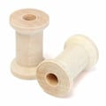 Pikkukuva 3 / 7: 10 kpl puinen tyhjä lankakela luonnollinen puun väri 14mm x 12mm DIY