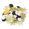 Miniatyrbilde 3 av 10: 100 stk Bie Konfetter Gul Svart Hvit Sirkel Gull Glitter Bie Temafest Dekorasjon for DIY