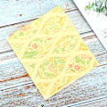 Miniatyrbild 3 av 10: Växtblomma Bomullsduk Blommig Patch Work DIY Handgjorda Material Sytillbehör400312-Stray Path-Gul