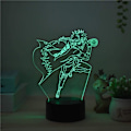 Miniatyrbild 3 av 7: Kreativ 3D-animering Färgglad Namikaze Minato LED-bordlampa USB-beröring 7 färger / Fjärrkontroll 16 färger Sovrumsnattlampa Semestergåvor C