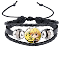 Miniatyrbild 1 av 4: Herrar Vintage Läder Armband Rep Armband Bangle Demon S
