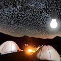 Miniatyrbild 3 av 5: Dragkedjelampa - Bärbar LED-hängande glödlampa för utomhus/inomhus