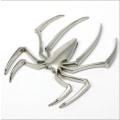 Miniatyrbilde 1 av 2: 3 stk Spider Emblem Bilmerke 3D Logoreplacement for Can Am Spyder Dekaler F-150 Silverado Sierra RAM（Sølv）