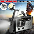 Miniatyrbild 4 av 6: Bärbar Radio Handvev Självförsörjande Ficklampa Läslampa Utomhus Multifunktionsverktyg