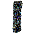 Miniatyrbilde 4 av 10: Diamant Mesh Wrap Rull Sparkle Krystall Rhinestone Bånd Bryllupsdekorasjon (Blå & Svart)