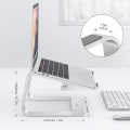 Miniatyrbilde 2 av 5: Bærbar stativ, avtakbart bærbarstativ, aluminiumsstativ for bærbar PC til skrivebord, kompatibel med MacBook Air/Pro, Dell, HP, Lenovo og alle bærbare PC-er (11-