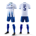 Miniatyrbild 7 av 7: Anpassade fotbollströjor för män 100 % polyester fotbollströjor klubblagsträning fotbollskläder uniform set för vuxna 6316 White 2XS