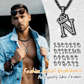 Miniatyrbillede 5 af 7: Krone Initial A-Z Halskæde, Iced Out Bogstav Vedhæng med 22-24 Tommer Kæde, Mænd Kvinder Bling Hip Hop Alfabet Navn Smykker Gave Store Initialer Halskæder N Black