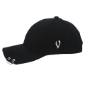 Miniatyrbilde 6 av 6: Unisex Sport Snapback Løpe Baseball Utendørs Buet Justerbar Sommer Cap Svart