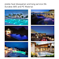 Miniatyrbillede 5 af 7: LED Pool Lights 18W AC12V Bright LED IP68 Vandtæt Anti Tryk ABS PC Akvarium Pool Lys til Swimmingpool Hvidt Lys
