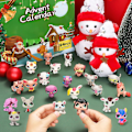 Miniatyrbild 7 av 7: Adventskalender 2024 Mini Shop Husdjursleksaker, 24-dagars Nedräkningskalendrar Söta Husdjursfigurer för Barnfans, Jesus Julnedräkningsgåva, Festfavorit A