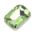 Miniatyrbild 4 av 8: 10 st rektangulära systenar strass glas kristall klo DIY klädtillbehör (gräsgrön)