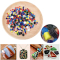 Miniatyrbild 6 av 9: Millefiori glas blandad färg termisk smältning färgad glasyr för dekoration smält glas block kit 100g
