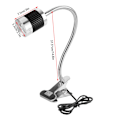 Miniatyrbilde 5 av 10: LED-maskinarbeidslys Svanehalsklips/Fast baseklemmebryterlampe (#03)