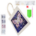 Miniatyrbilde 4 av 10: Diamantmaleri Veske Kit Lerret Veske Harpiks Rhinestones Håndlaget Gjenbrukbar Kunst Håndveske(BB012 )