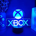 Miniatyrbilde 3 av 6: 3D Illusions nattlys med fjernkontroll, 16 fargeendringer, spill-ikon, 3D Illusions lampe, spillrom, skrivebordsutstyr, LED-sensorlys, 7 fargeendringer, datamaskin