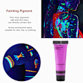 Miniatyrbilde 7 av 9: 10ml ansikts- og kroppssminke rør vaskbar tegning fluorescerende pigment for dansefest (lilla)