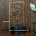 Miniatyrbild 4 av 7: Resident Evil Game Leon Kennedy LED Nattlampa 3D Akryl I