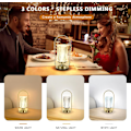 Miniatyrbilde 2 av 7: Krystalllampe, Bærbar Bordlampe Dimbar og USB-C Ladingsporter, Romantisk LED Diamant Berøringslamper, Julepynt Atmosfærisk Lysgave